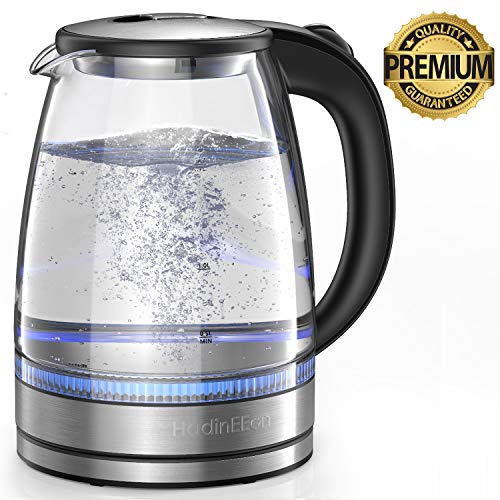 HadinEEon Electric Kettle Glass Electric Tea Kettle (BPA Free
