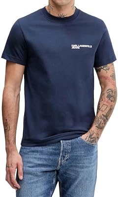 , Men's, Slim Short Sleeve Essential Logo Tee, Slim Fit, Black IRIS, L