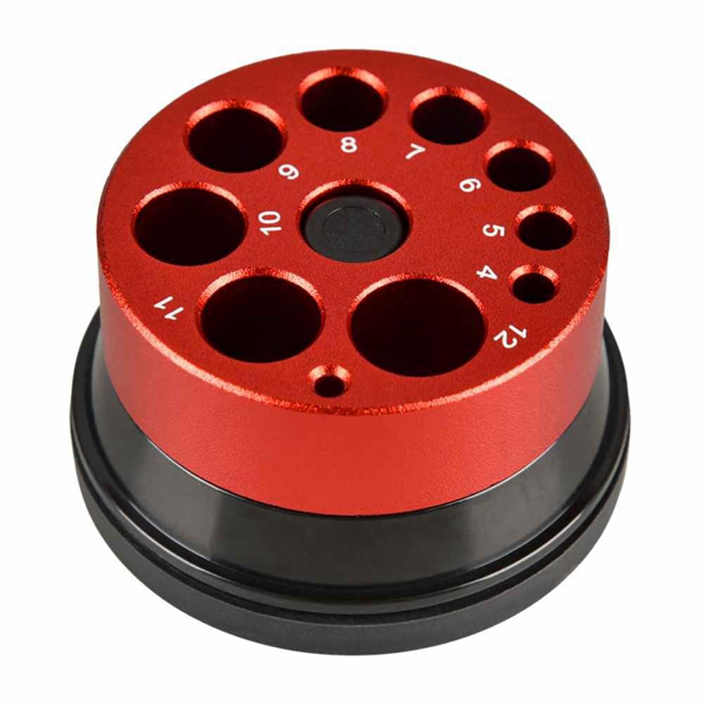 Kopinma Electric Hammer Drill Dust Cover with 9 Holes, Aluminum Alloy Multi Hole Dust Collector, Hollow Chamber Drill Dust Collector, Dust Collection Tool for Wall Drilling Accessories