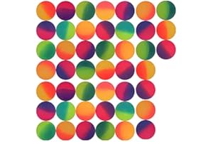 Bouncy Balls, 45 Pcs Color Bouncy Ball Dull Polish Look and Good Bounce Power for Kids Party Favors, Prizes, Birthdays Gift (