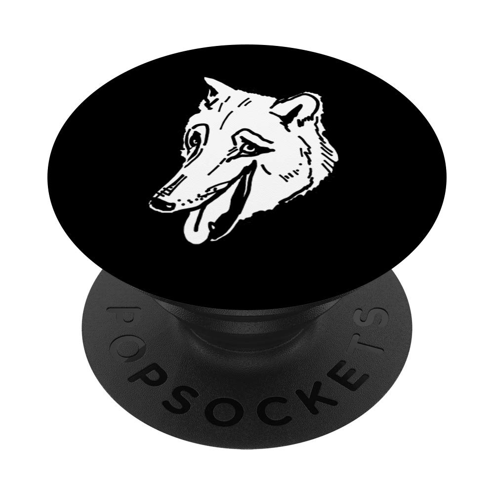 Laughing Wolf Meme PopSockets Grip and Stand for Phones and Tablets