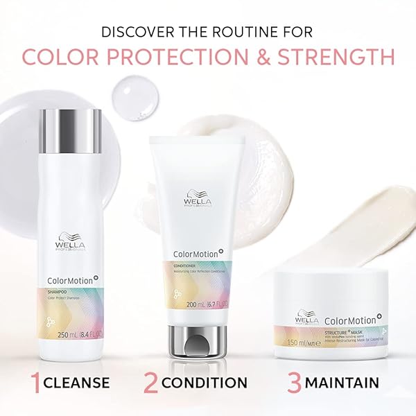 WELLA PROFESSIONALS COLORMOTION+ STRUCTURE+ BONDING MASK | INTENSE DEEP CONDITIONING TREATMENT | PRESERVES HAIR COLOR VIBRANCY | 5.07 FL OZ