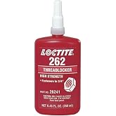 Loctite 135375 Red 262 High Strength Thread Locker, 300 degrees F Maximum Temperature, 250 mL Bottle