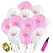 30 Pcs Unicorn Birthday Balloons Pink Unicorn Balloons for Unicorn Theme Party, Kids Birthday Party, Baby Shower, Festival Party Decorations (Pink)