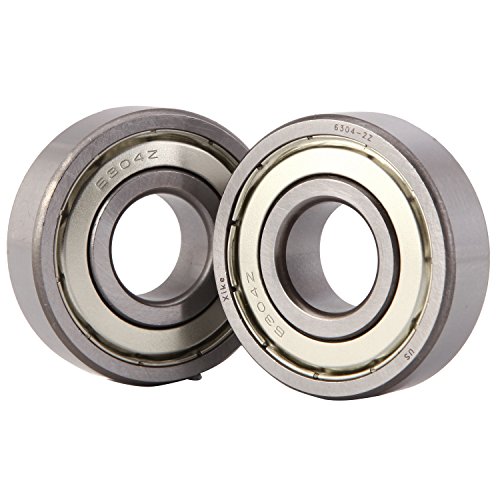 XiKe 2 Pack 6304ZZ Bearings 20x52x15mm, Stable Performance, Cost