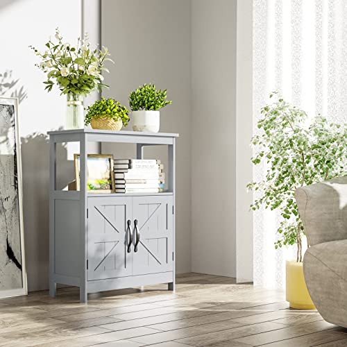 SRIWATANA Bathroom Storage Floor with 2 Doors and