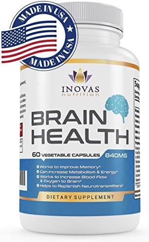 Dr Proven Natural Extra Strength Nootropic Brain Booster Support Supplement Stack Optimizes Your Focus, Energy, Memory, Clarity - Alleviate Stress. FDA, GMP Certified. 100% Guaranteed. 60 Capsules
