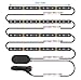 One-Line Interior Car Lights, Govee RGB Multicolor Music Car LED Strip Light, Waterproof Underdash Lighting Kits with Sound Active Function and Simple Control, 4pcs 48 LED, 12V Car Charger Included