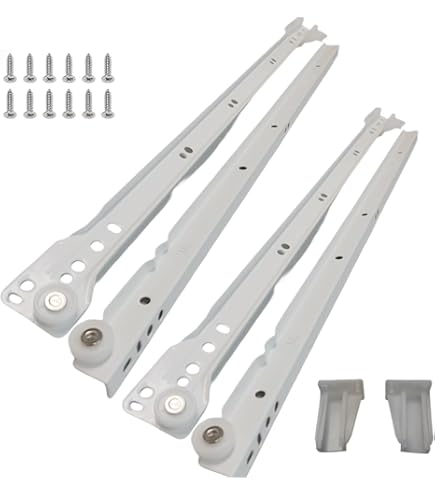 Amazon.com: Knape & Vogt Side Mount Epoxy Coated, Self-Close Euro