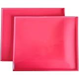 Silicone Baking Mat Set of 2 Non-Stick Reusable Flexible Heat Resistant Red, 12.210.4In