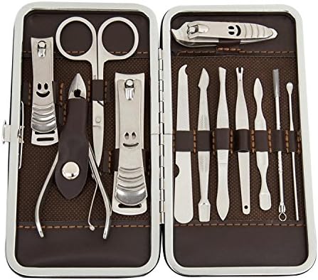 Manicure Kits Stainless Steel Nail Clippers Set Personal Care Tools 12 Pcs