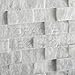 1 X 2 Carrara White Marble Split Faced Brick Mosaic Tile - 6