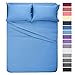 HOMEIDEAS 4 Piece Bed Sheets Set (Queen, Sky Blue), 1800 Bedding Soft Brushed Microfiber Luxury Sheets, Deep Pockets, Easy Care, Wrinkle & Fade Free