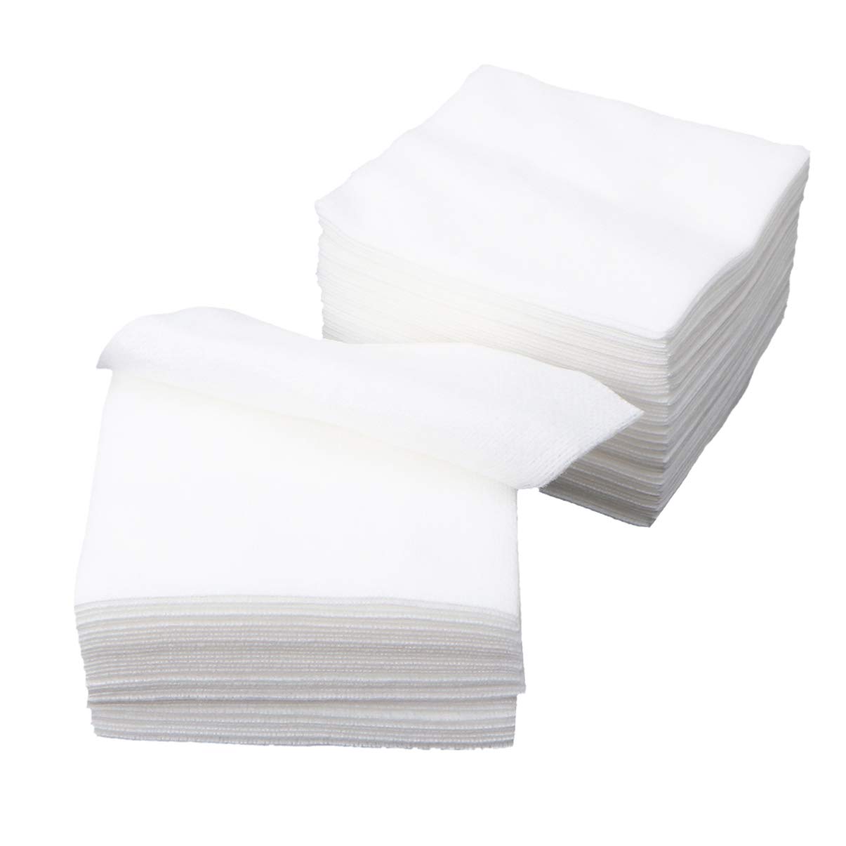 iplusmile Non Woven Gauze Sponge, 4-Ply Disposable Esthetic Make-up Wipes Pads ideal for, Facial, Care,Home Use Provide Maximum Absorption(200pcs)