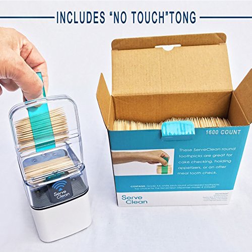 image for Serve Clean Toothpicks, Round, 1600 Count, Natural Birch