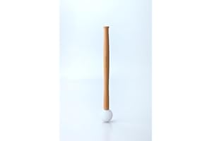 TOPFUND Crystal Singing Bowl Hard Rubber Mallet with Suede Bundle Pocket