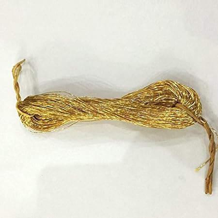 GoldThread 100% Silk Thread Embroidery Metallic Gold for Goldwork ...