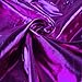 Shiny Metallic Skirt Flared Pleated Holographic A-Line Mini Skater Skirts Purple Skirt for Women