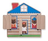 Melissa & Doug Peek-a-Boo House Wooden Baby and Toddler Toy