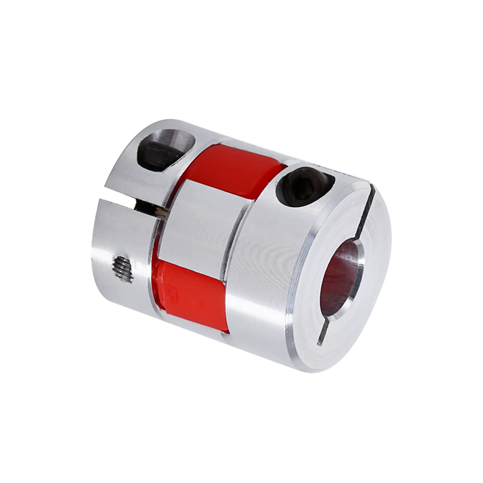 Hilitand 10mm x 8mm CNC Flexible Plum Coupling Axial Capacitor Stepper Motor Coupling Aluminum Alloy Shaft Coupler Stepper Motor Encoder for Connect Servo Motor Stepper Motor