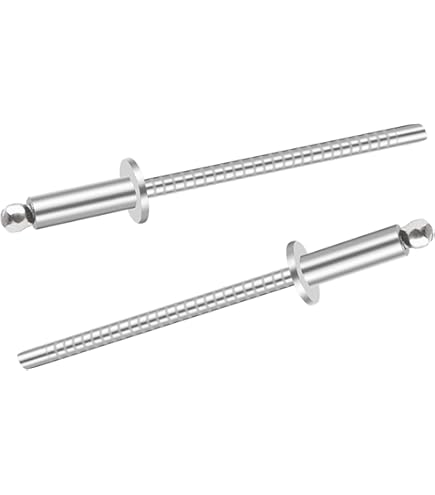 BOX OF 100) Alumnum Pop Rvets 1/8" DA Dome Head Blnd Gap Range - Foto 6