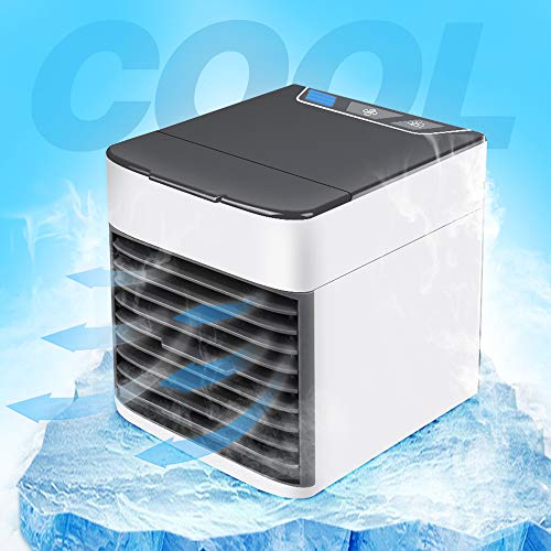 OSB STYLE USB Mini Portable Air Conditioner Air Cooler Humidifier Purifier 7 Colors Light Personal Space Air Cooling Fan for Home Office