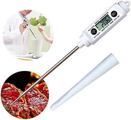Digital Cooking Thermometer Meat Thermometer Instant Read Food Thermometer for Kitchen Barbecue Meat Smoker BBQ Grill Oven Oil Milk