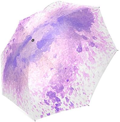 Modern watercolor Foldable Umbrella Sun Rain Travel Umbrella Frabic 100% Polyester