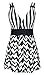 Women's One Piece Sailor Striped Swimsuit Plus Size Bathing Suit Cover up Swimdress