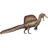 PNSO Dinosaur Museums Series: Aymen the Spinosaurus | 1:35 12.8" Spinosaurus Exhibit Set, Skull Fossil Model, Opening Jaw, Display Base, 48-Page Manual, 20 Posters, 15+