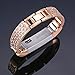 bayite Metal Bands Compatible with Fitbit Alta and Alta HR, Jewelry Bangle Adjustable Bracelet with Rhinestone?(Rose Gold, 5.5