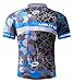 Bike Biking Shirt and Shorts Mens Bicycle Underwear Outfit Camouflage Short Pants Bottoms US L Blue