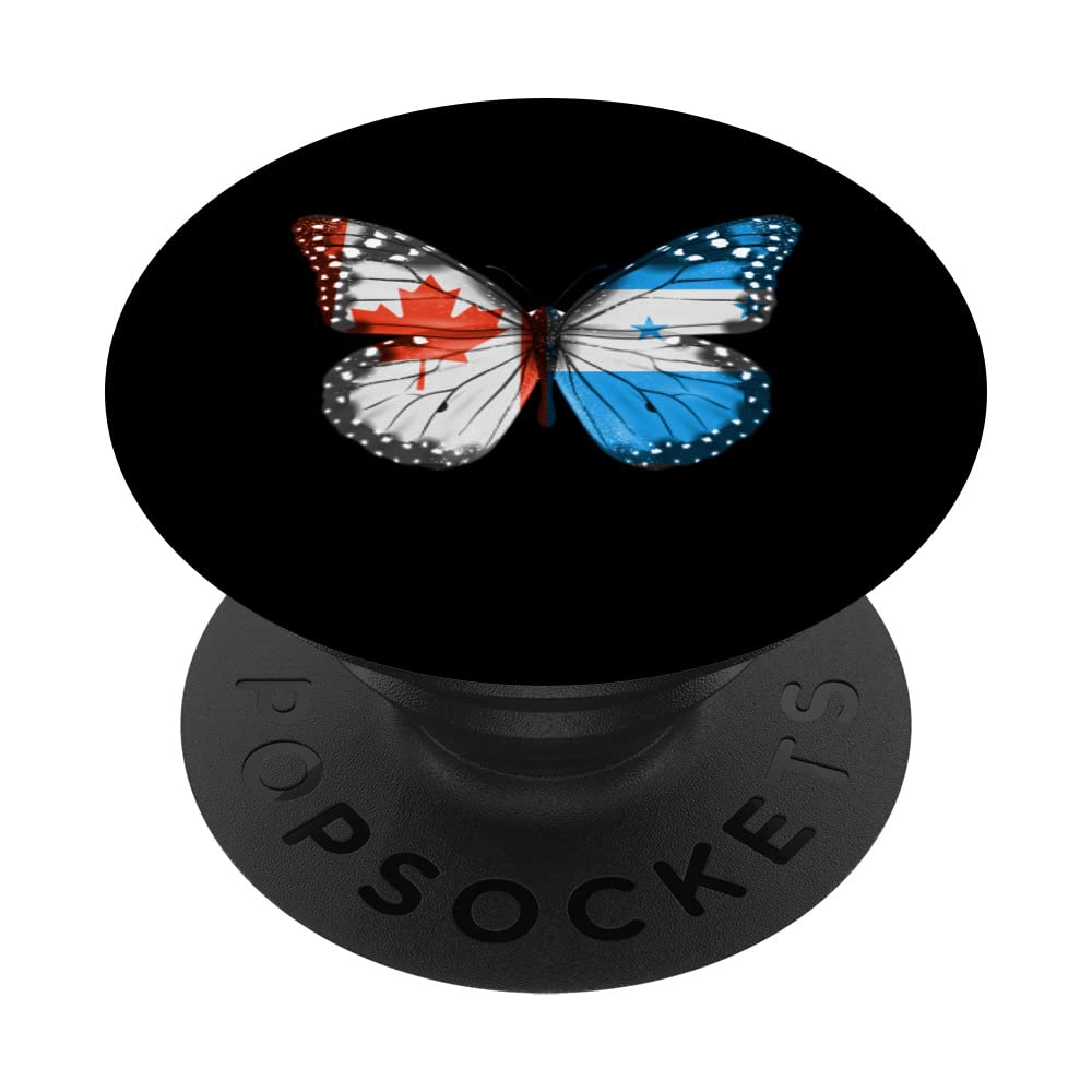 Canadian Honduran Flag Butterfly PopSockets Swappable PopGrip