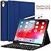 iPad Pro 12.9 Case with Keyboard 2018-3rd Gen [Support Apple Pencil Charging] [with Pencil Holder] Magnetically Detachable Wireless Keyboard for iPad Pro 12.9 2018 (Not for 2017/2015), Blue