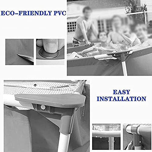 DTKJ Runder Pool,Aufblasbare Tragbare Badewanne, Planschbecken, Aufblasbarer Swimmingpool Kindergarten FüR Familien Im… – Bild 6