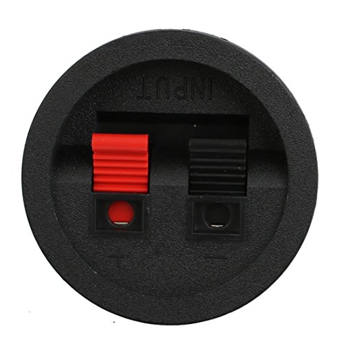uxcell 2PCS Binding Spring Post Push Type Square Speaker Box Terminal Cup