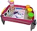 Kids Travel Tray - Car Seat Lap Tray for Children & Toddlers - Perfect Activity Snack & Play Tray for Short Road Trips or Long Journeys - Pink