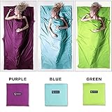 PeakAttacke Adult Travel Ultra Light Portable Envelope Sleeping Bag Accessory Comfortable Traveling Liner for Hotel,Camping