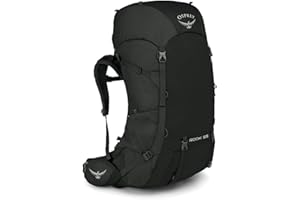 Osprey Rook 65L Men's Backpacking Backpack, Black, One Size