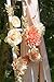 Ling's Moment Paper Flower Decorations(14''-6'' Assorted), Handcrafted 3D Large Crepe Paper Dahlia Rose Peony Set of 7 for Wall Nursery Wedding Backrop Bridal Shower Centerpiece Monogram(Coral Ombre)