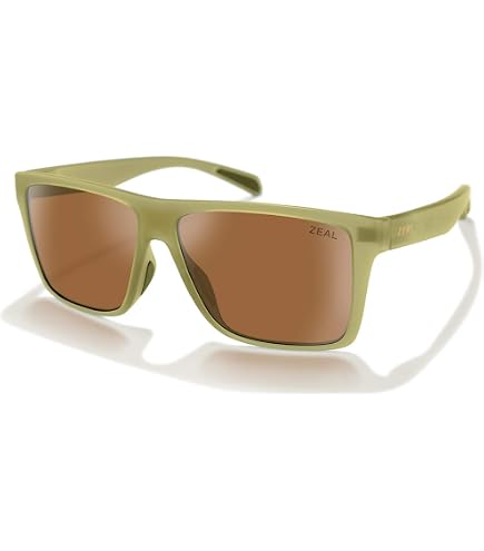 Amazon.com : Zeal Optics Northwind Rectangular Sunglasses, Agate