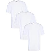 Hanes Men’s Tall 100% Cotton Crew Neck Undershirts, Tagless, Ultra Comfort, Multipack