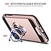 Vofolen Case for iPhone X iPhone Xs Case Ring Holder Rotational Kickstand Hybrid Shield Heavy Duty Armor Dual Layer Protective Hard Shell Rugged Bumper Cover Case for iPhone X XS 10 10S (Rose Gold)