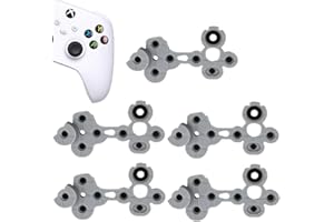 MYPUQIAO 5 Sets Silicone Conductive Rubber Pads Replacement for Xbox Series X/S Controller Parts for Adhesive Button Changing Keypad Repair Replacement Part Tool Kit(XSS/XSX)