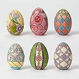 Jim Shore Heartwood Creek Mini Patterned Easter / Spring Eggs-6 Assorted--One of Each