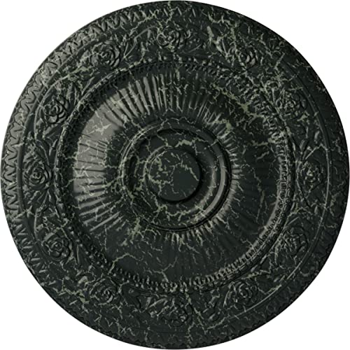 Photo 1 of ***FACTORY SEALED***Ekena Millwork CM24NAPTC - 24 1/4"OD x 2"P Neuveau Ceiling Medallion (Fits Canopies up to 6 3/8") - Ceiling Medallion, Painted Turtle Crackle