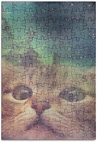 Customized Picture Print Space Cat Jigsaw Puzzle Puzzle A4 - 120 Pieces