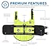 Paws Aboard Dog Life Jacket - Keep Your Canine Safe with a Neoprene Life Vest for Swimming and Boating, Color and Design to Choose - Neon Yellow, Medium