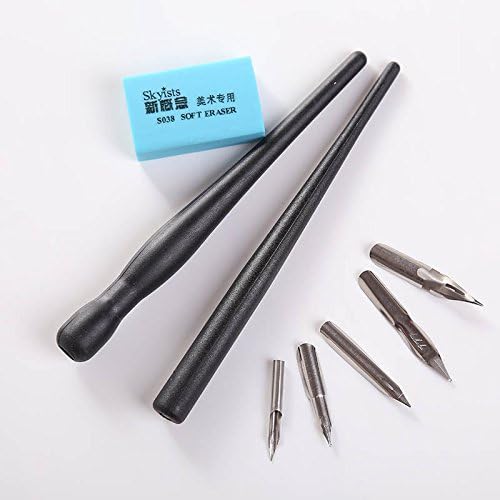 Cartoon Pen Dip Pen Calligraphy Drawing Nib & Holder Eraser Anime Making New
