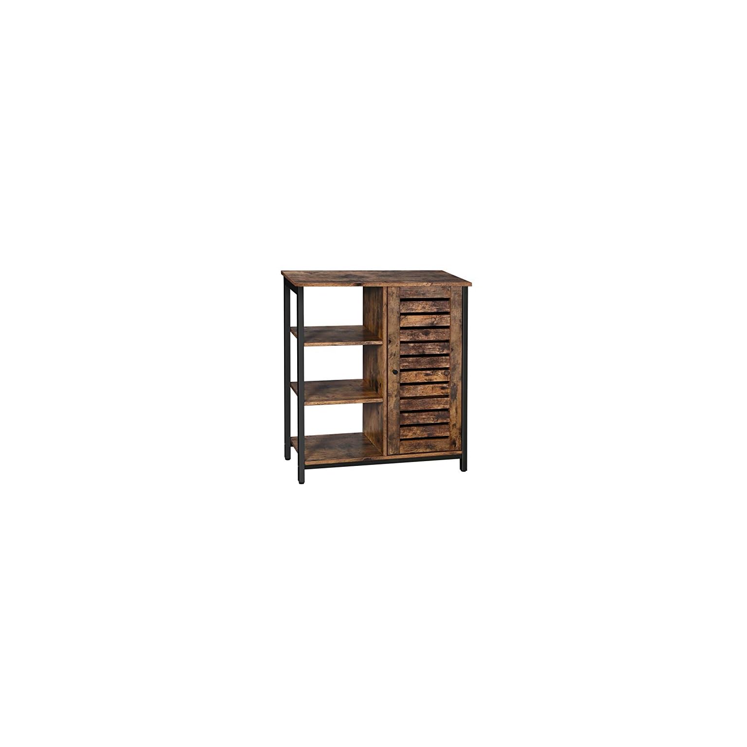 VASAGLE LOWELL Storage Cupboard, Multipurpose 3 Open